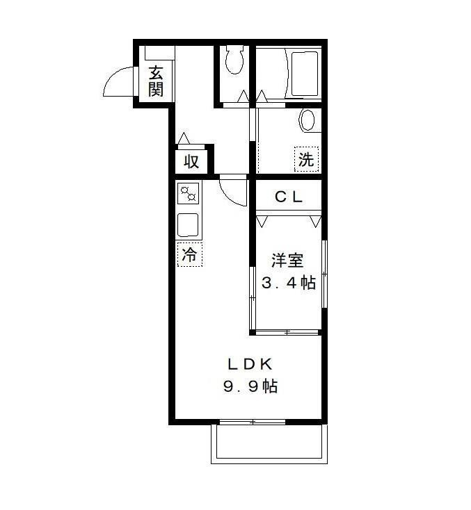 フラッツMの間取り