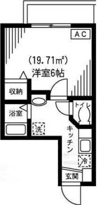 木津ハイツの間取り|間取りです。