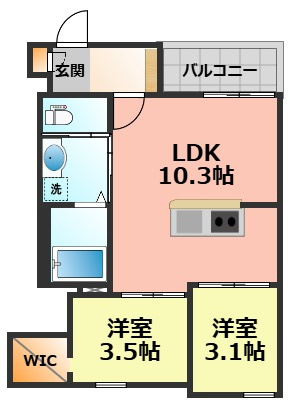 【間取り】 | REGALEST志賀本通5