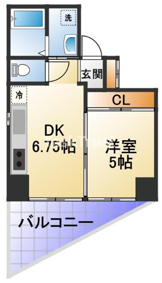 【間取り】 | アクアスイート南森町