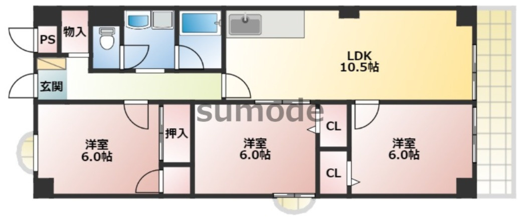 ハイツ伊藤の間取り