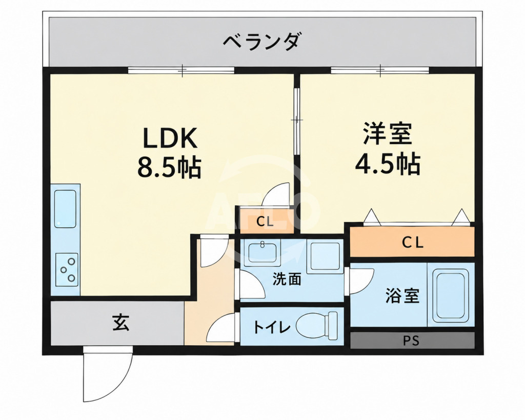 シバヤ中津の間取り|間取り