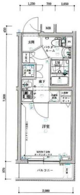 スパシエ新宿哲学堂公園の間取り|間取りです。
