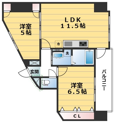 ランフォート西院の間取り