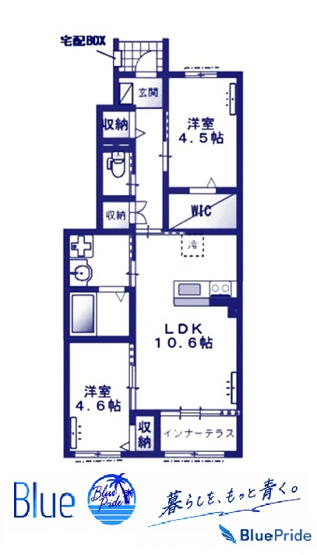【間取り】 | （仮称）新築藤沢大庭アパート