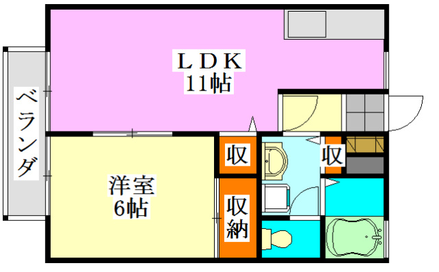 【間取り】 | ビレッジサングランデB棟