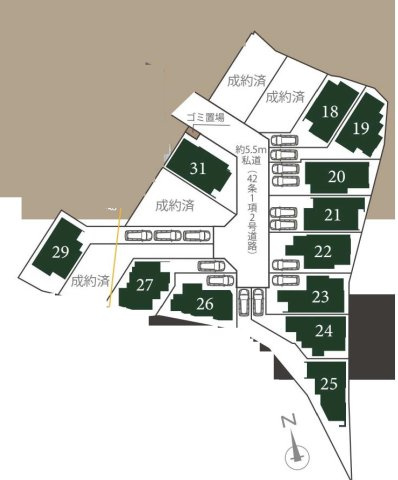 戸塚区矢部町　新築戸建て　第6の区画図