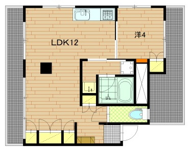 荒井マンションの間取り|間取りです。