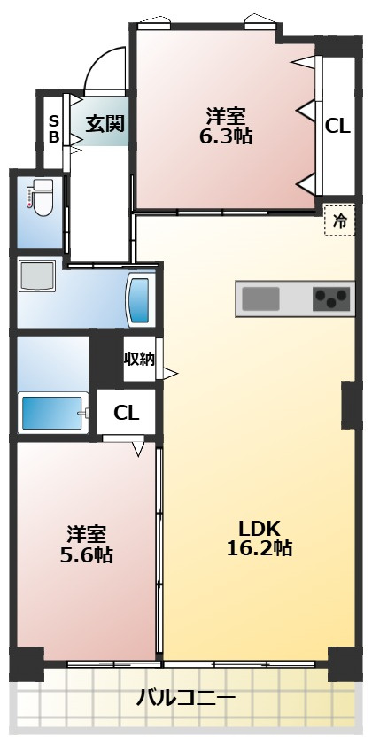 白壁リンクスの間取り