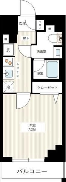 AZEST千住大橋の間取り|間取りです。