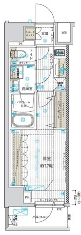 フュージョナル北綾瀬の間取り|間取りです。