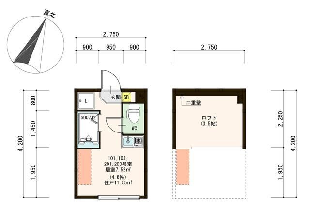 ライズ小竹向原の間取り