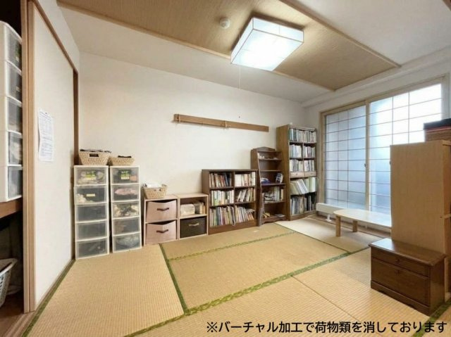 アパガーデンパレス札幌駅西エルムコートの和室|リビングに隣接した和室は、日常のくつろぎスペースとしてはもちろん、来客時には客間としても便利な一室