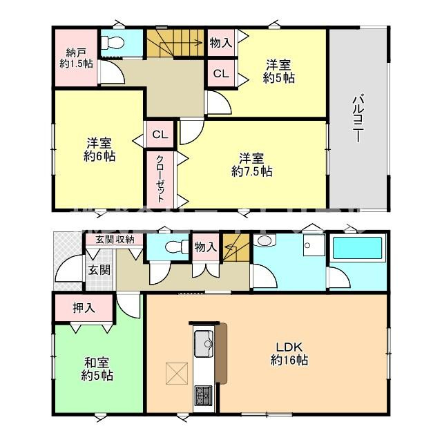 可児市土田　第8　新築戸建　全4棟の間取り