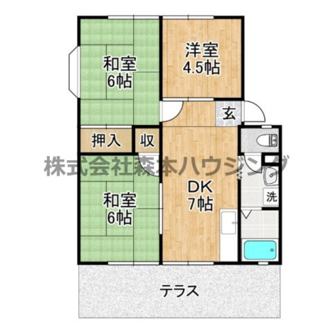 【間取り】 | 　シャインハヤミ