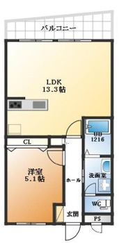 【間取り】 | ワイエルコーポ大倉山第3　新羽駅まで徒歩12分/大倉山駅も徒歩14分/新耐震基準マンション