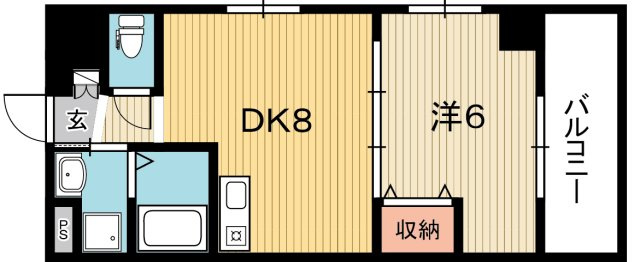 高知インターマンションの間取り