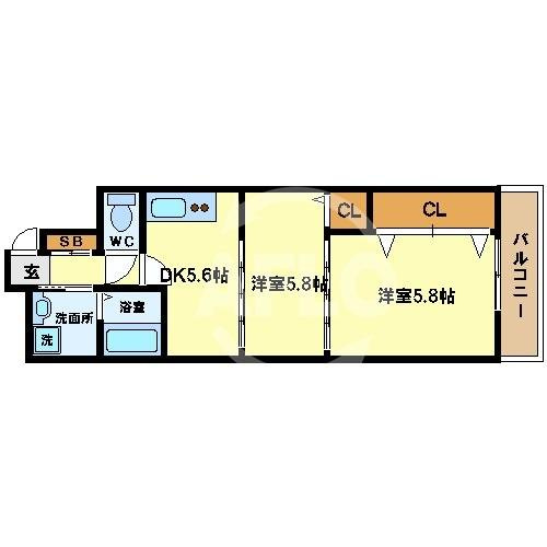 ロイヤルヒルⅠの間取り|間取り