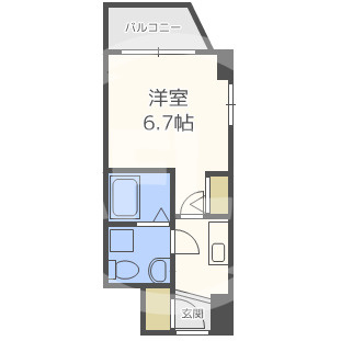 SERENiTE本町refletの間取り|SERENiTE本町reflet（セレニテ本町ルフレ）　間取り