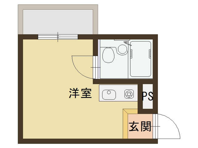 【間取り】 | 朝日マンションⅠ