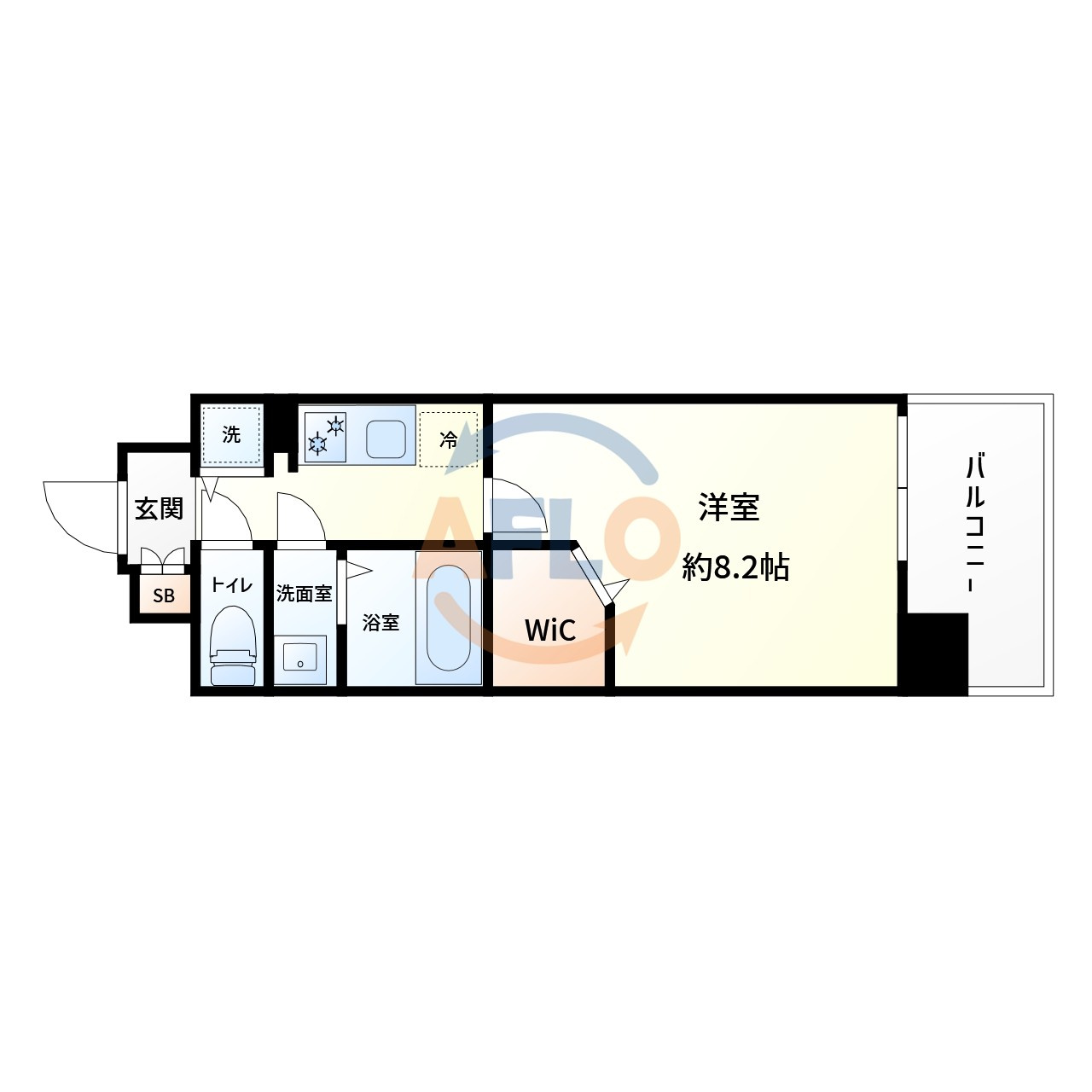 ミラージュパレス ロータスライフの間取り|Miragepalace　Lotus Life　　開放感のある間取り