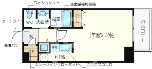 クロスレジデンス大阪新町　堀江小学校区の間取り|クロスレジデンス大阪新町　間取り