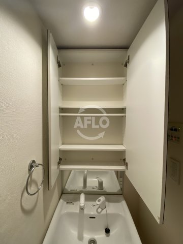 ジュネーゼグラン京町堀の独立洗面台|ジュネーゼグラン京町堀　洗面収納