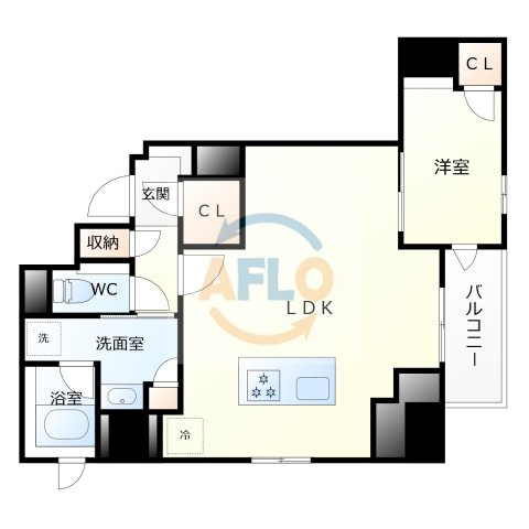アーバネックス北堀江1丁目　堀江小学校区の間取り|アーバネックス北堀江1丁目　間取り