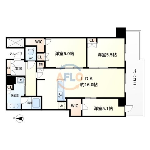 シエリアタワー大阪堀江　日吉小学校の間取り|シエリアタワー大阪堀江　間取り