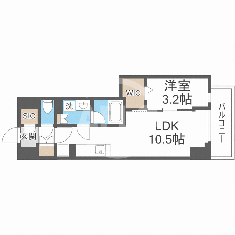 クロスレジデンス阿波座の間取り|アーバネックス阿波座駅前　間取り