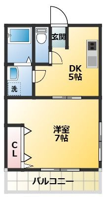 春栄コーポの間取り|間取りです。
