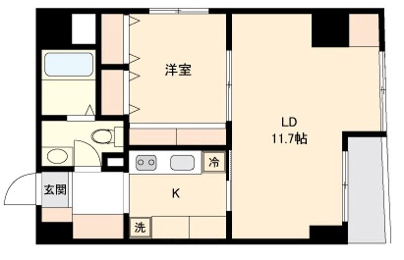 東京凱捷ビルの間取り|間取りです。