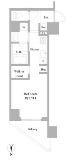 【間取り】 | B CITY APARTMENT NAKANO EAST