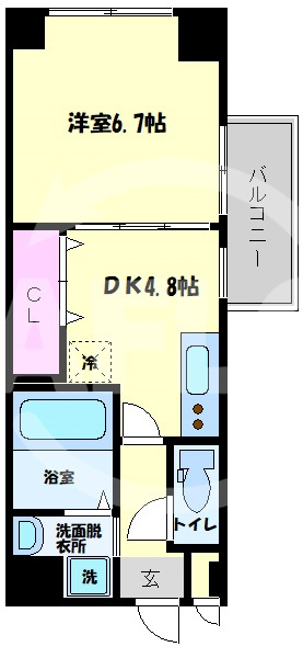 プレジオ中之島の間取り|プレジオ中之島　開放感ある間取り