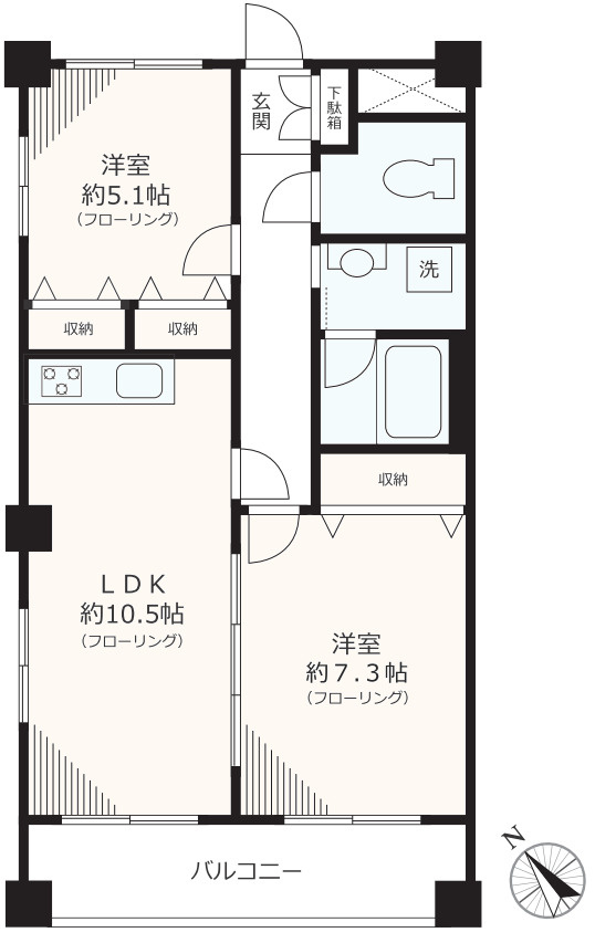 West Wood Mansionsの間取り