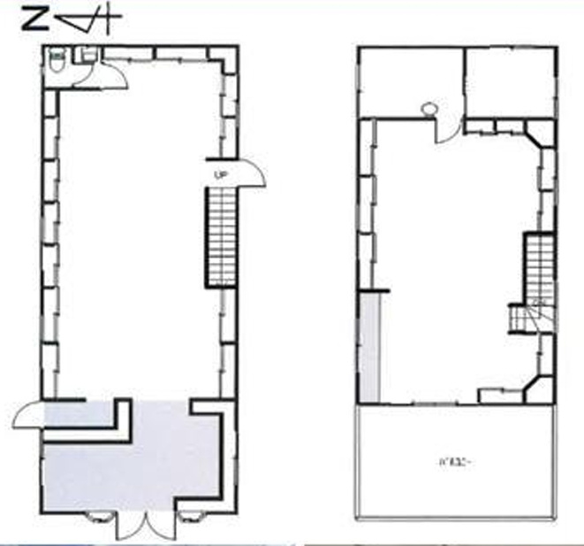 嵯峨二尊院門前往生院町店舗の間取り