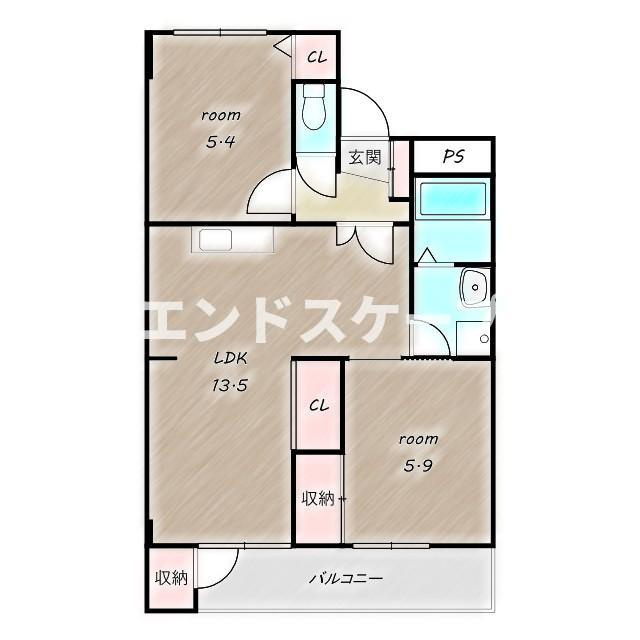 寿ハイツの間取り|高崎、前橋のお部屋探しはエンドスケープまで！お客様の理想お聞かせ下さい♪