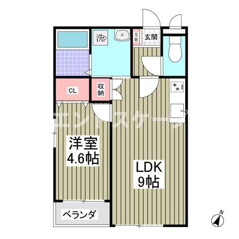 GARDEN　MIYAKOⅡの間取り|高崎、前橋のお部屋探しはエンドスケープまで！お客様の理想お聞かせ下さい♪
