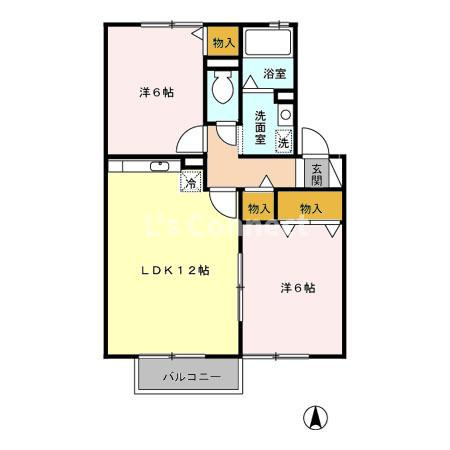 【間取り】 | ウィルコートＡ