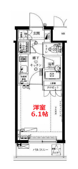【間取り】 | セジョリ蒲田 | お部屋の間取りです。