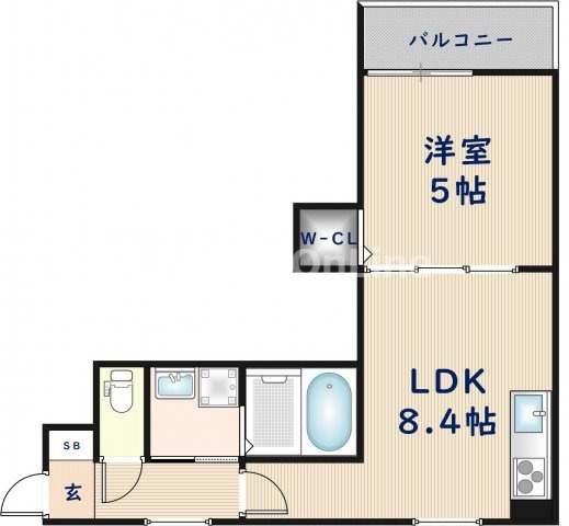 クリエオーレ吉田下島の間取り