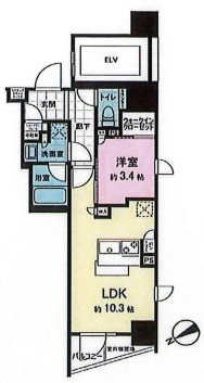 ザ・ライオンズミレス蔵前の間取り