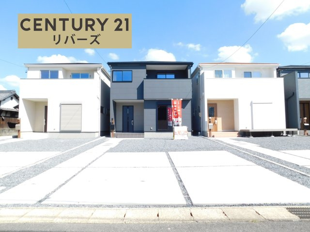 あま市新居屋久渕郷の新築一戸建の外観|☆２号棟☆ 　　いつでもご案内出来ます♪（お問合せ当日、平日、水曜、夜間でもＯＫ）　長期優良住宅♪　敷地５３．５７坪！　駐車最大４台可！　ゆとりのある５ＬＤＫ♪　スーパー徒歩５分！