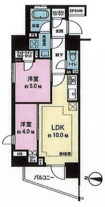 オープンレジデンシア上野入谷の間取り