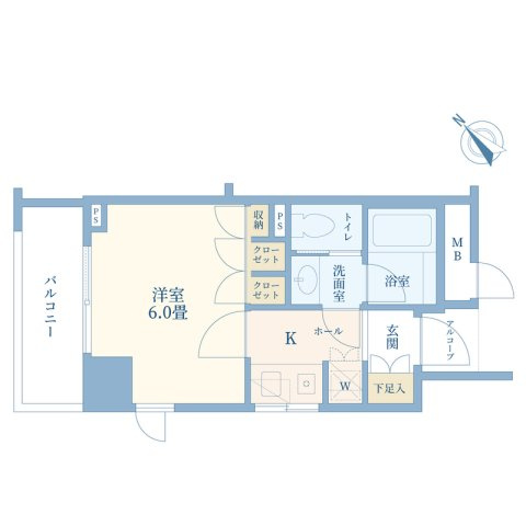クオリア銀座の間取り
