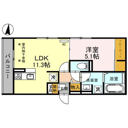 D-ROOM羅漢町の間取り