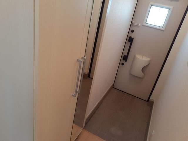 タウンコート中川の玄関