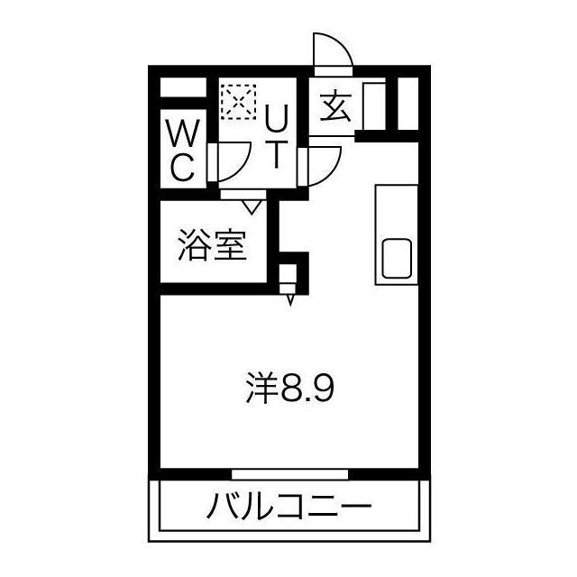 岐阜市早田大通１丁目のアパートの間取り