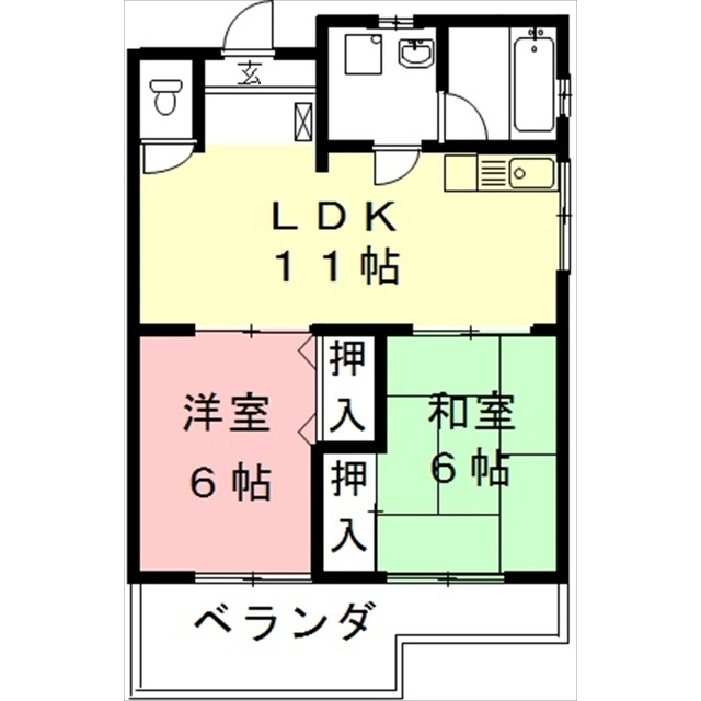 シャトーシャルマンの間取り