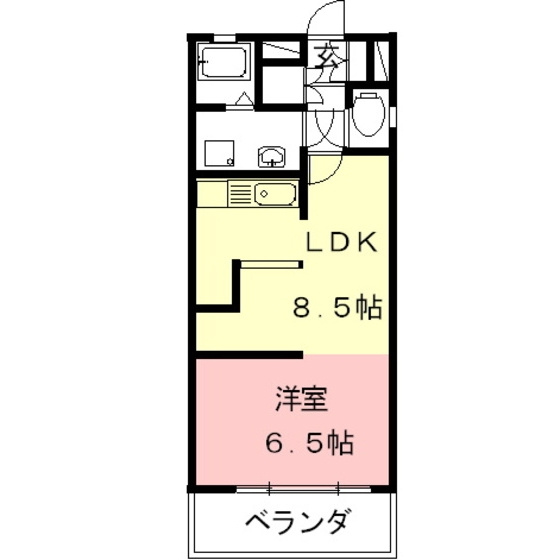 岐阜市早田東町８丁目のアパートの間取り